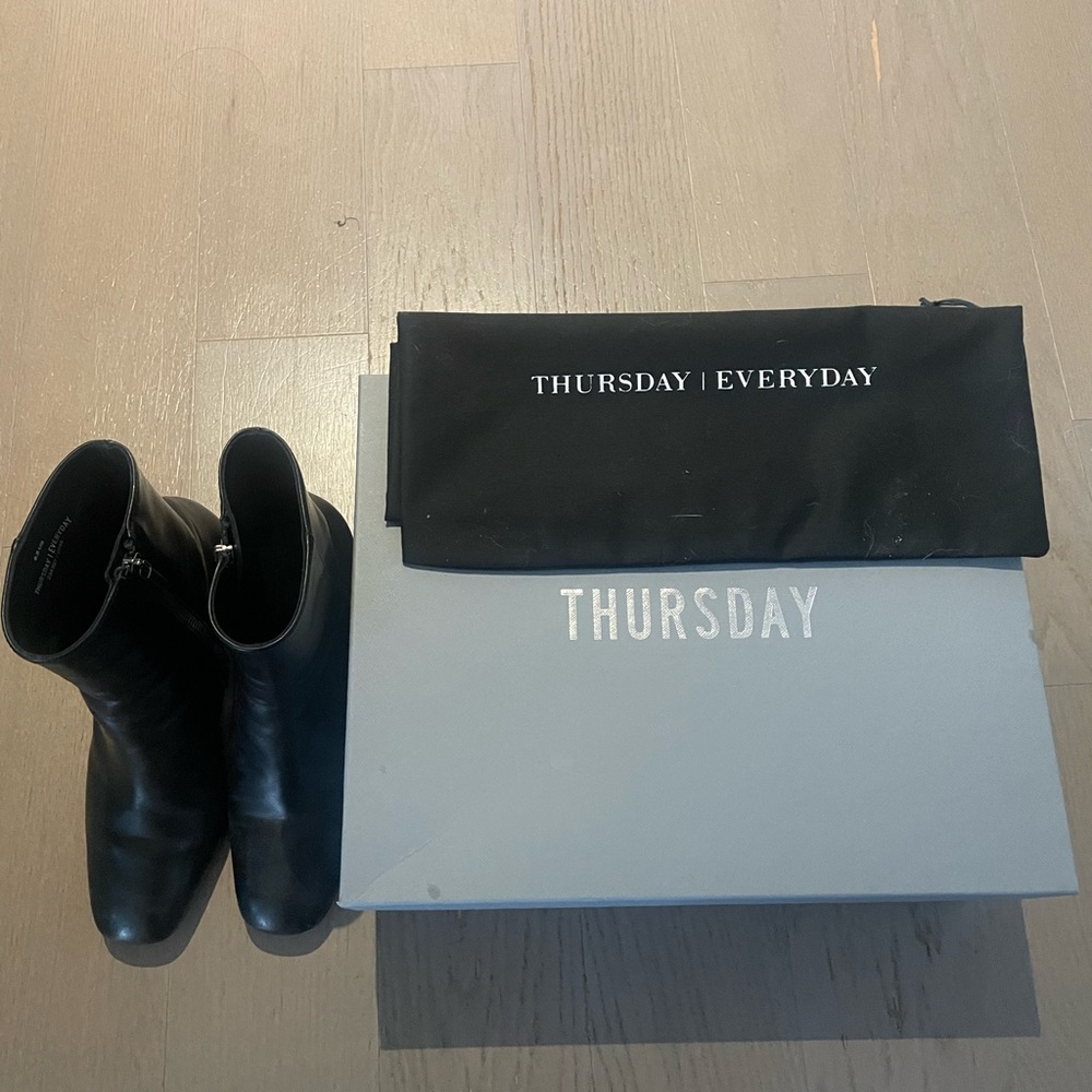 Thursday Boots - Leather Ankle Boots- Worn Once Like Brand New
